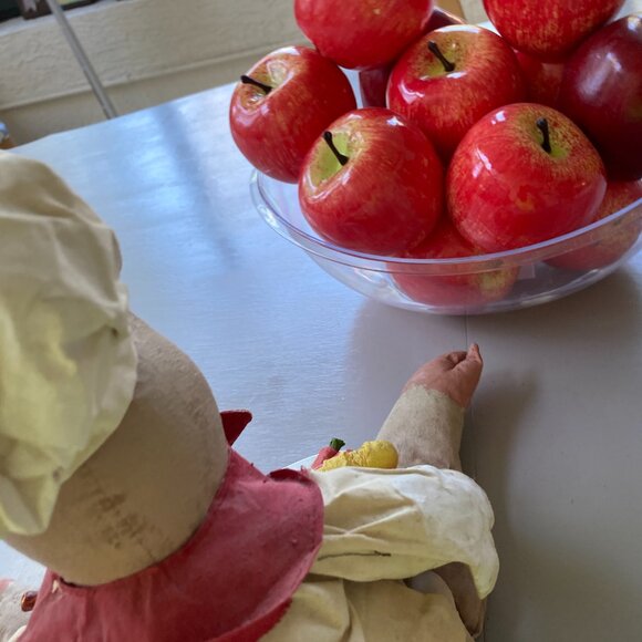 CHRISTMAS PIG CHEF 1999 23" Handpainted Paper Mache  Stuffed Display Doll RARE - Picture 9 of 11